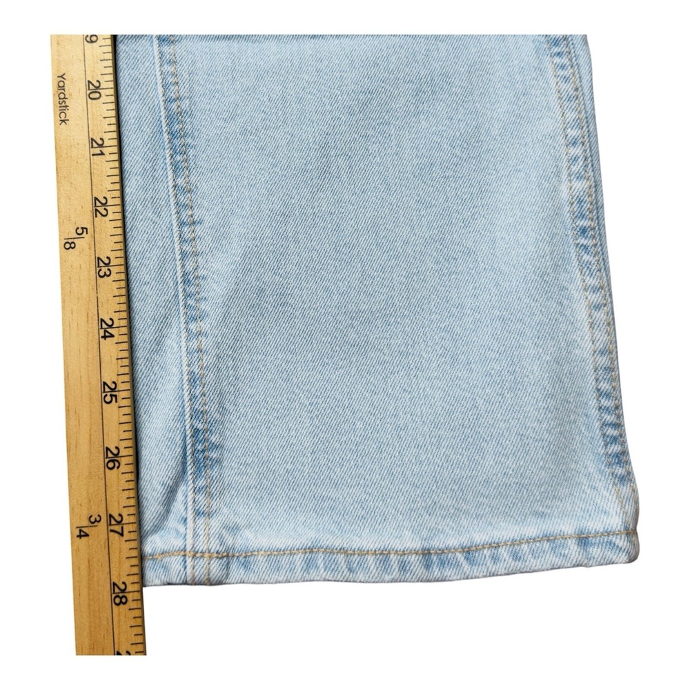 American Eagle Curvy Straight High Rise Jeans 2 Short 28x28 Light Wash NWT - Picture 8 of 10